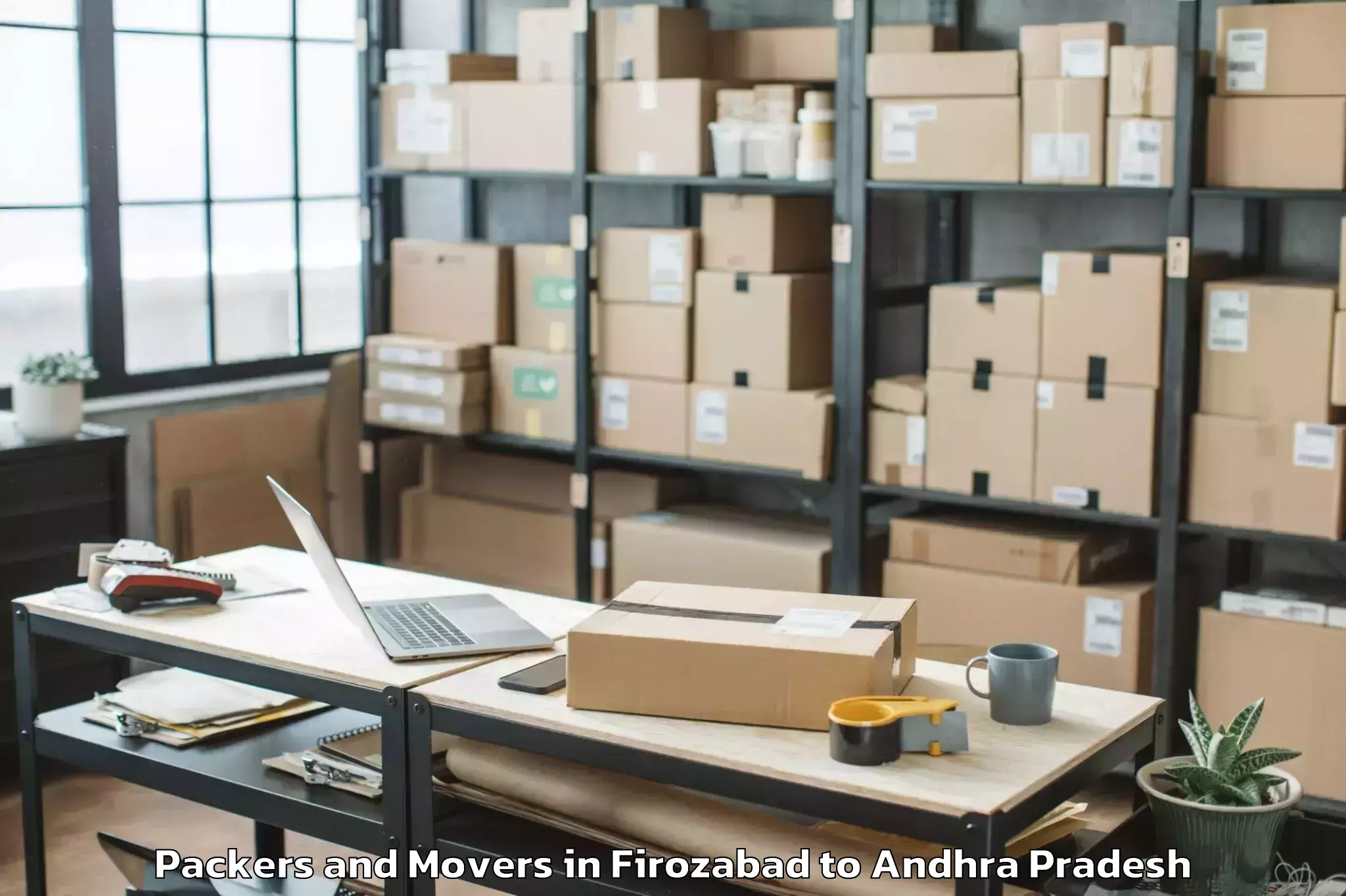 Top Firozabad to Vadlapudi Packers And Movers Available